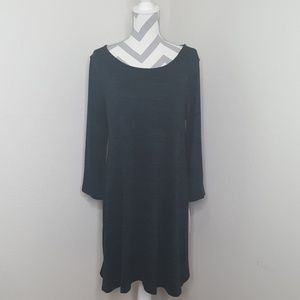 APT 9 Black & Green Long Sleeve Dress